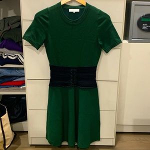 Sandro dress in hunter green